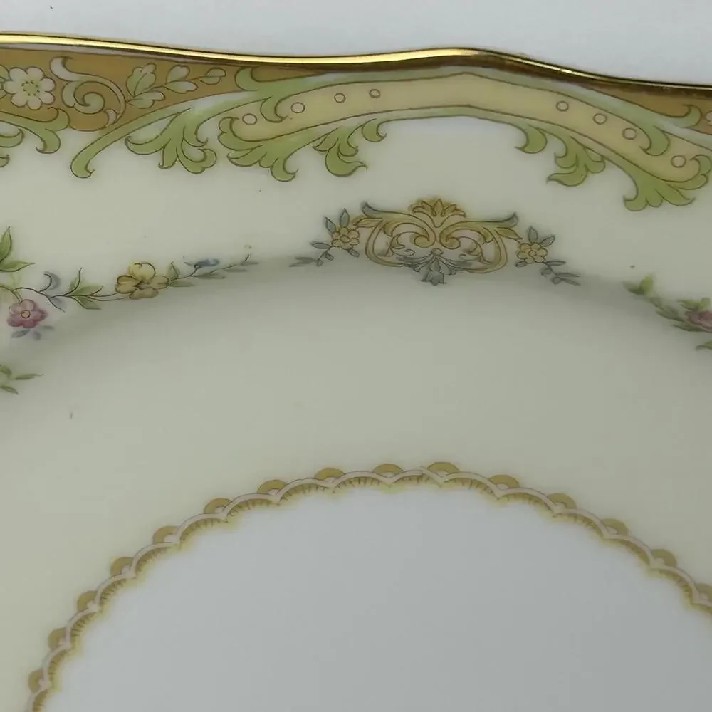 VTG Noritake China Leona Pattern Square Lunch/Salad Plate Lot Of 2 - Picture 4 of 10